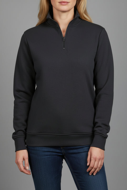 TJ5438 Tee Jays Half Zip Sweatshirt