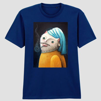 Cat with a Pearl Earring T-Shirt