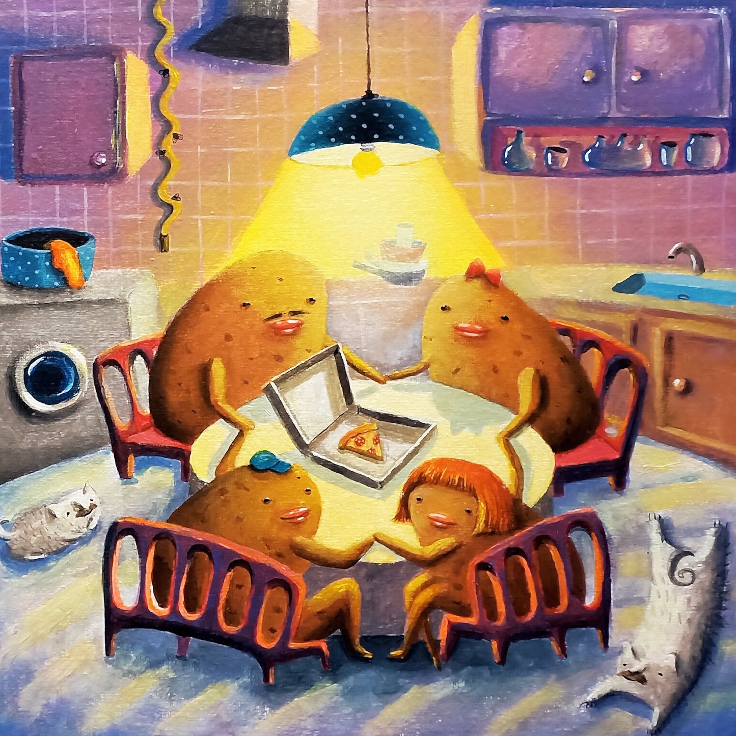 Potatoes Summon the Spirit of a Pizza Delivery Man T-Shirt