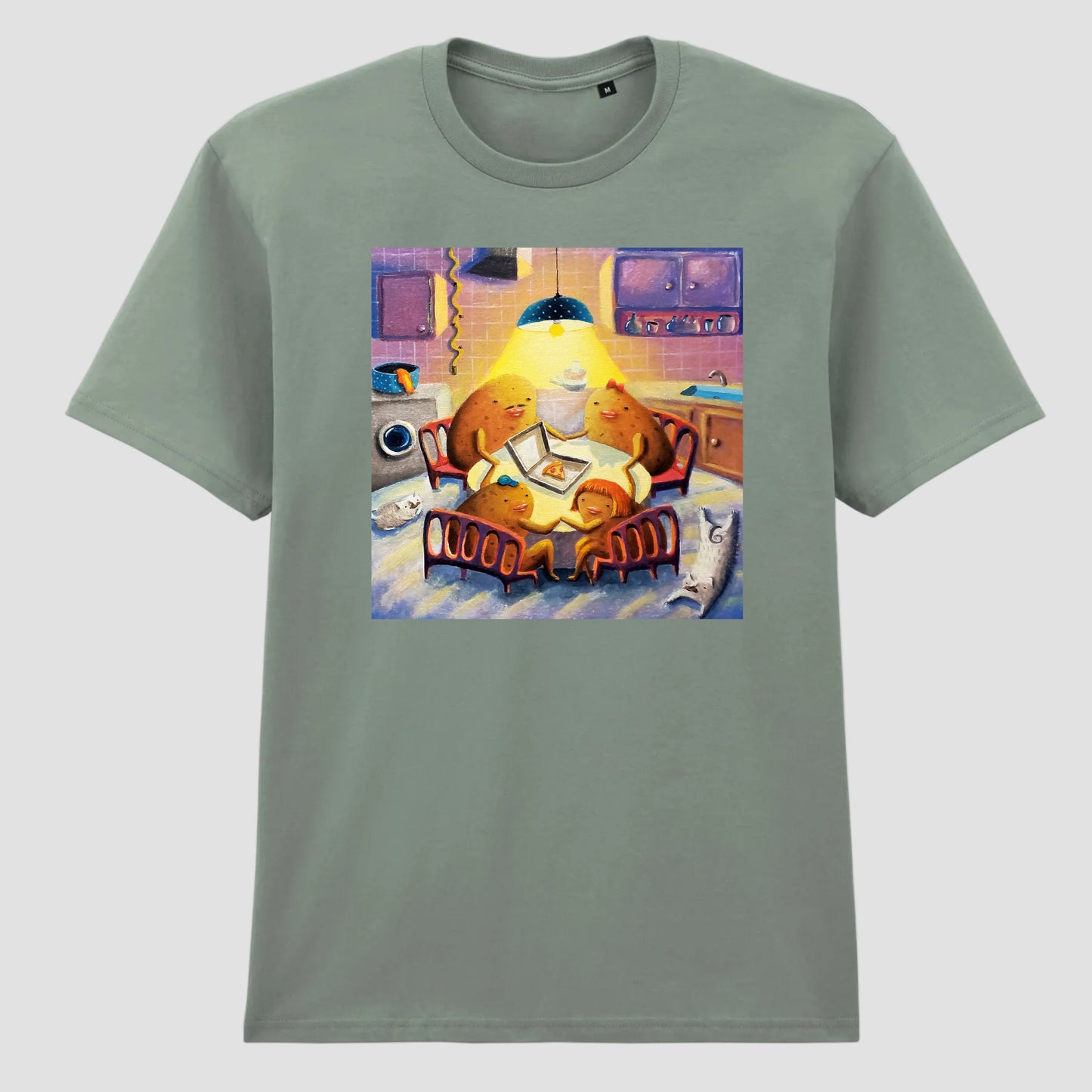 Potatoes Summon the Spirit of a Pizza Delivery Man T-Shirt
