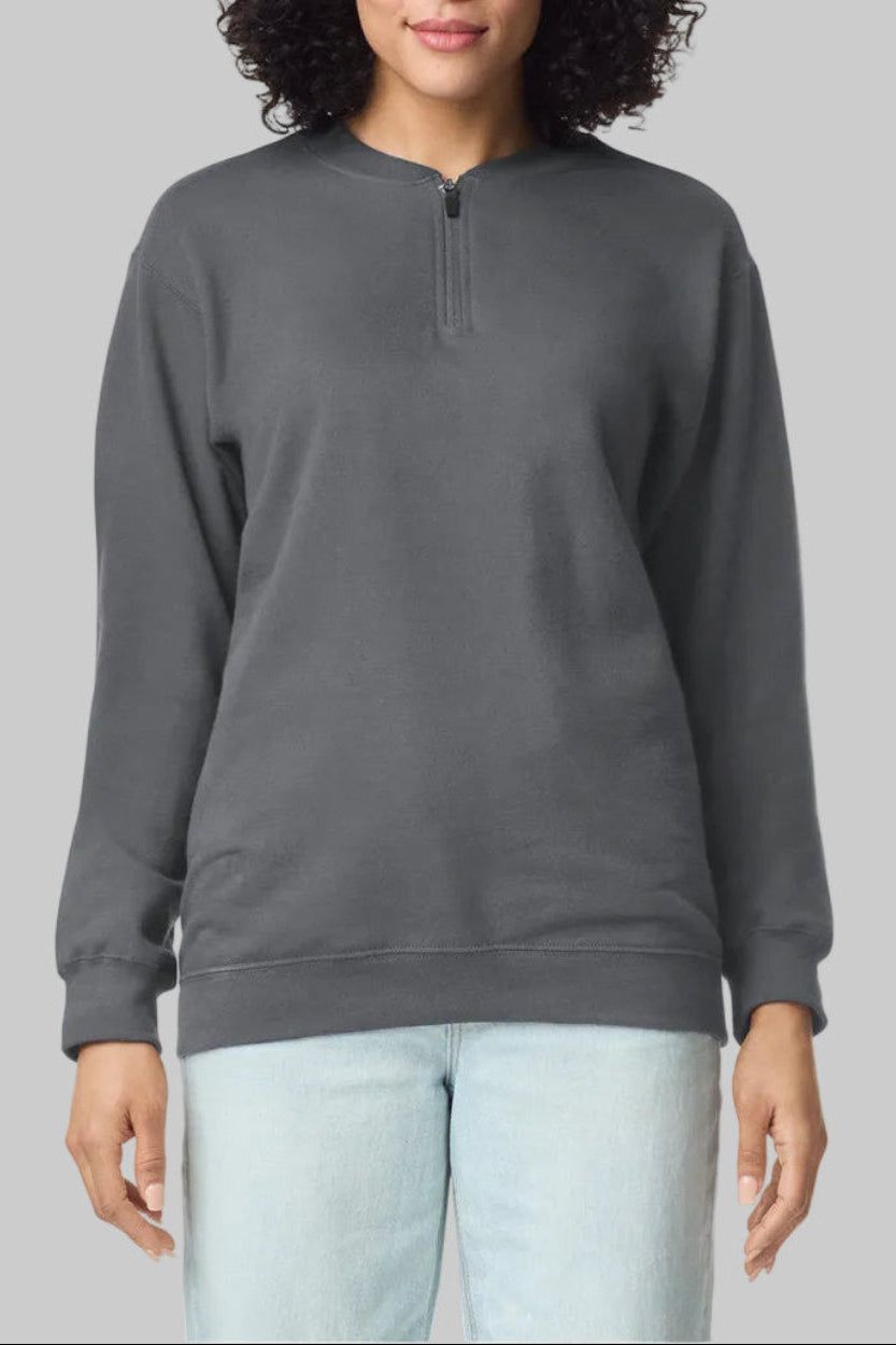 SF008 Gildan Softstyle Midweight 1/4 Zip Sweat