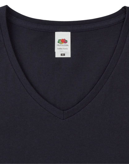 61444 FOTL Ladies Iconic 150 V-Neck T