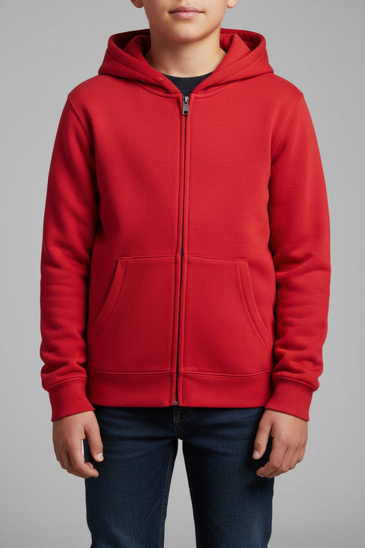 R266B Russell Kids Authentic Zip Hood Sweat