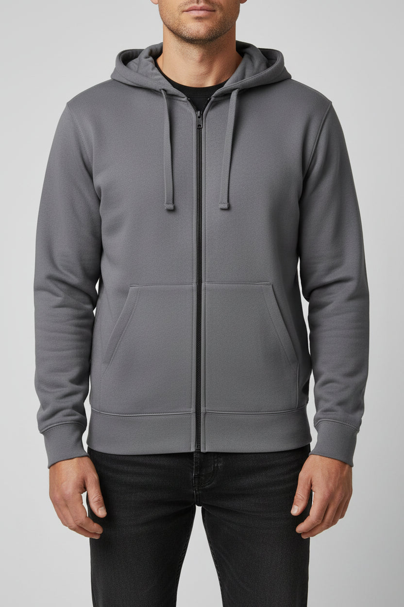 266M Russell Mens Authentic Zipped Hood Jkt