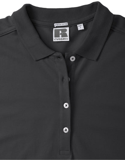 566F Russell Ladies Fitted Stretch Polo