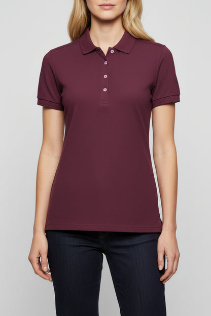 566F Russell Ladies Fitted Stretch Polo