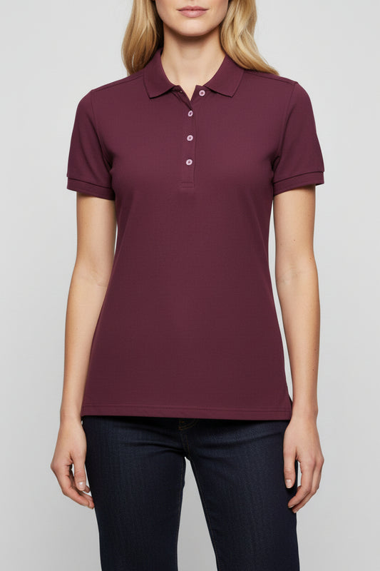566F Russell Ladies Fitted Stretch Polo