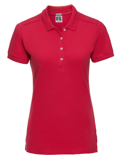 566F Russell Ladies Fitted Stretch Polo