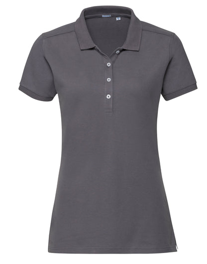 566F Russell Ladies Fitted Stretch Polo