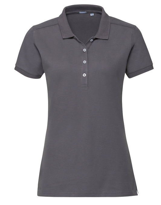 566F Russell Ladies Fitted Stretch Polo