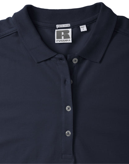 566F Russell Ladies Fitted Stretch Polo