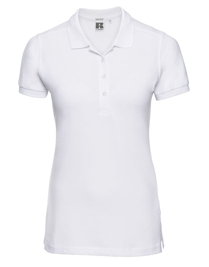 566F Russell Ladies Fitted Stretch Polo