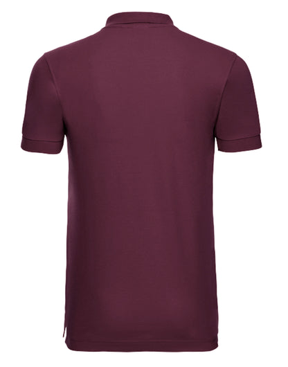 566M Russell Mens Fitted Stretch Polo