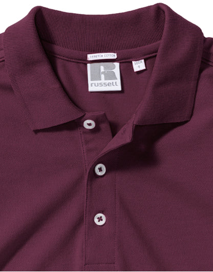 566M Russell Mens Fitted Stretch Polo