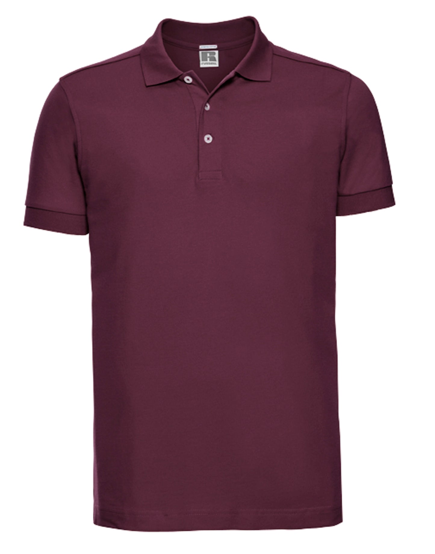 566M Russell Mens Fitted Stretch Polo