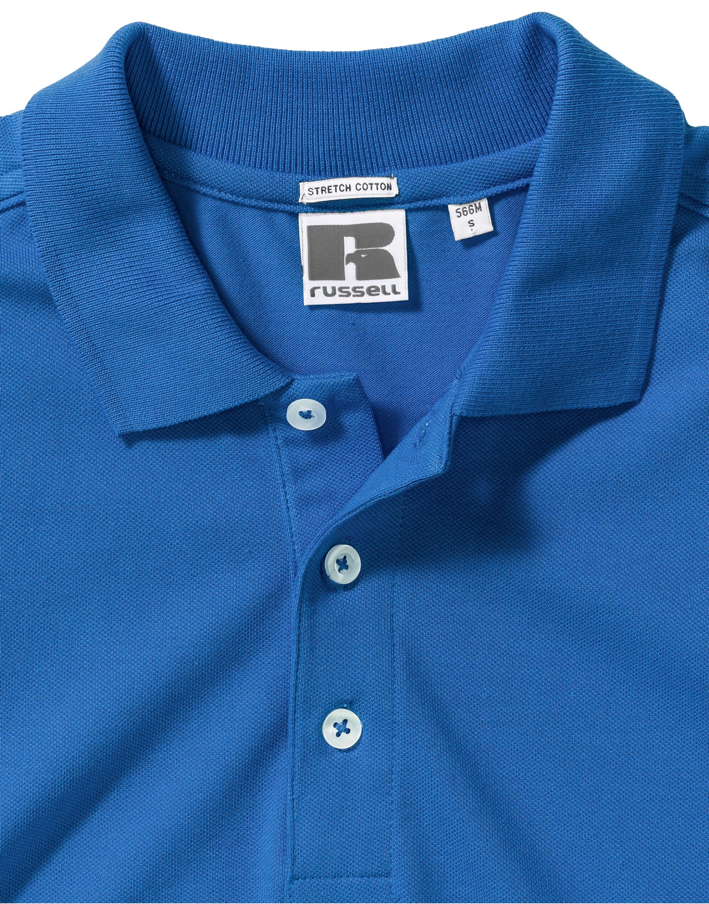 566M Russell Mens Fitted Stretch Polo