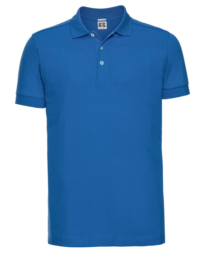 566M Russell Mens Fitted Stretch Polo