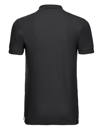 566M Russell Mens Fitted Stretch Polo