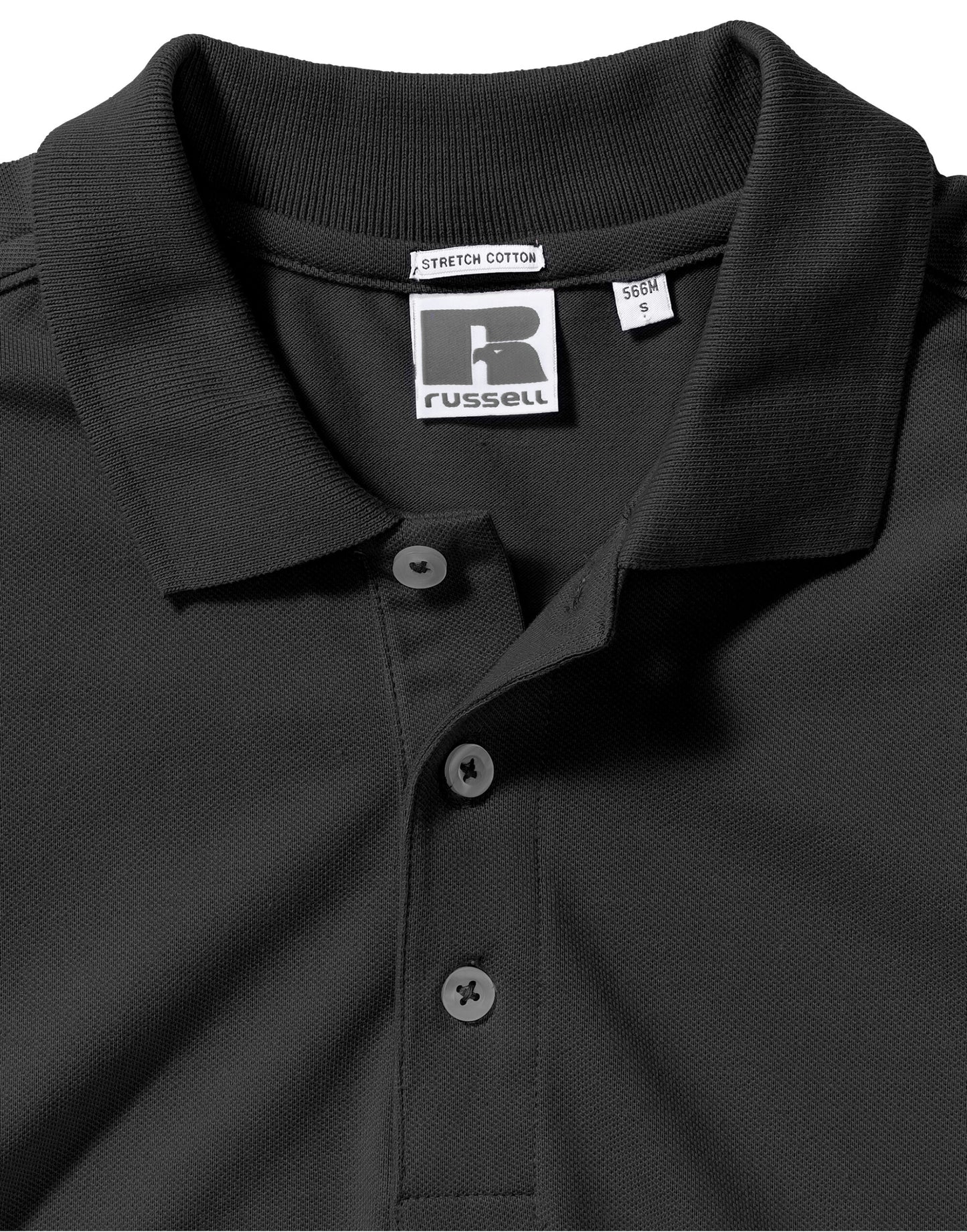 566M Russell Mens Fitted Stretch Polo