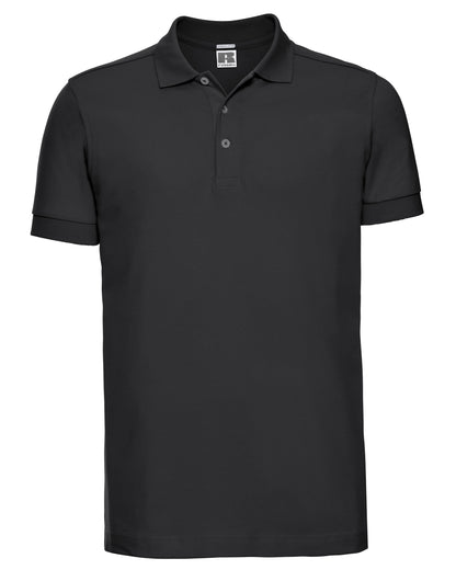 566M Russell Mens Fitted Stretch Polo