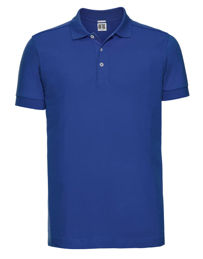 566M Russell Mens Fitted Stretch Polo