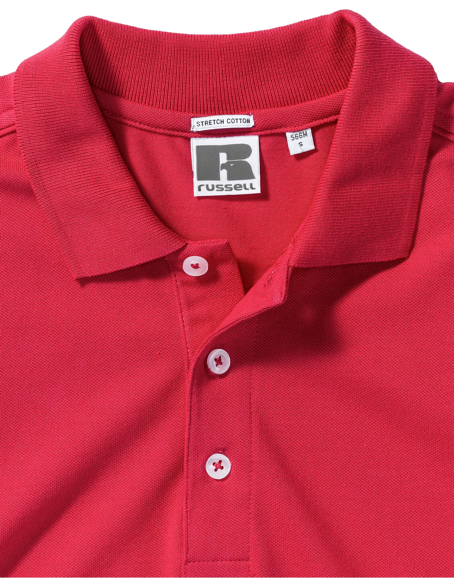 566M Russell Mens Fitted Stretch Polo