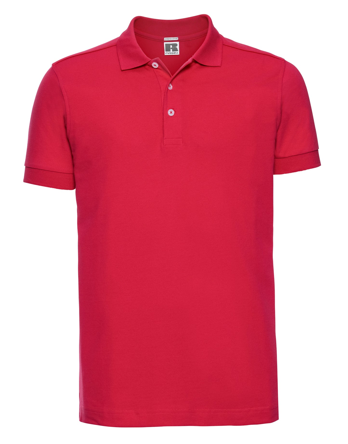 566M Russell Mens Fitted Stretch Polo