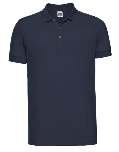 566M Russell Mens Fitted Stretch Polo
