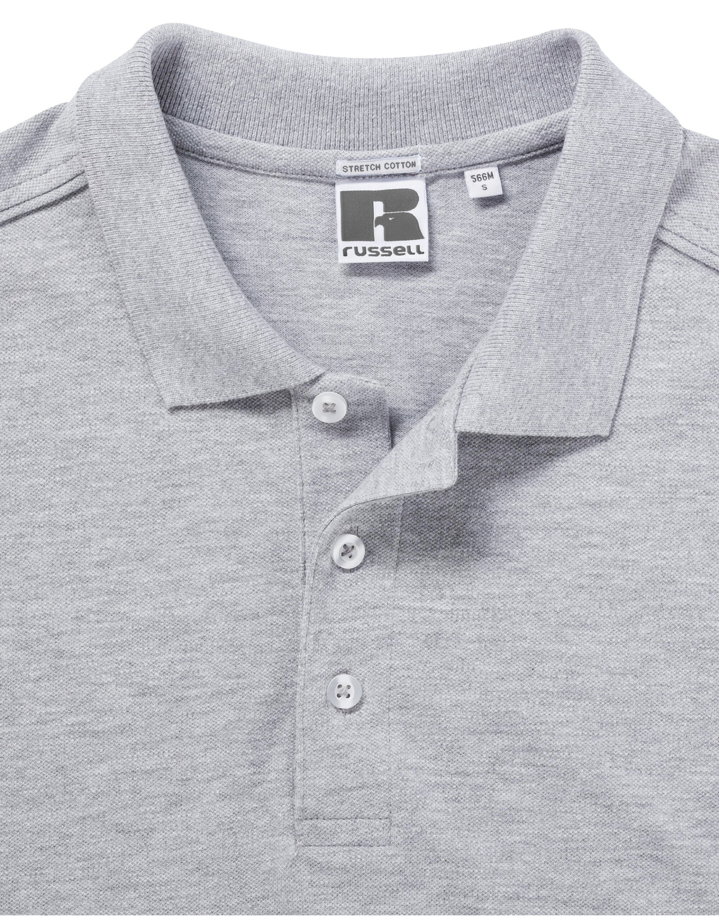 566M Russell Mens Fitted Stretch Polo