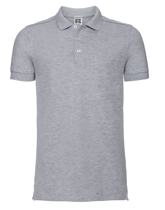 566M Russell Mens Fitted Stretch Polo