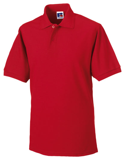 599M Russell Hardwearing Polycotton Polo