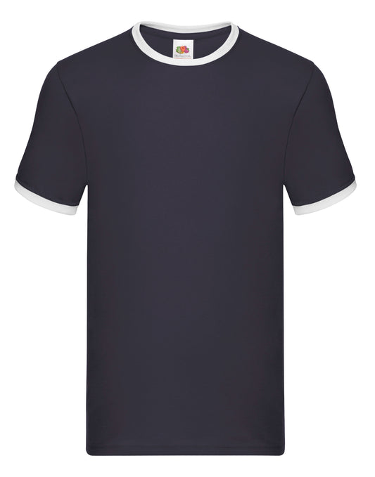 61168 FOTL Mens Valueweight Ringer T