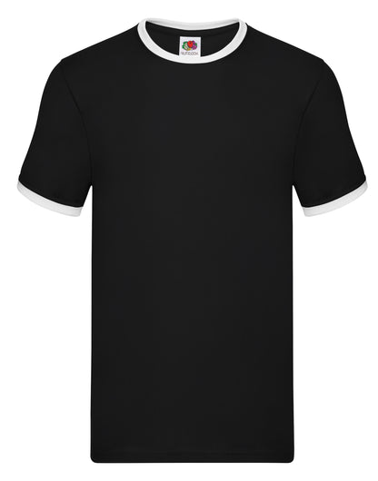 61168 FOTL Mens Valueweight Ringer T