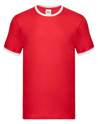 61168 FOTL Mens Valueweight Ringer T