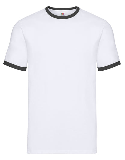 61168 FOTL Mens Valueweight Ringer T