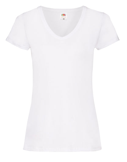 61398 FOTL Ladies Valueweight V Neck T