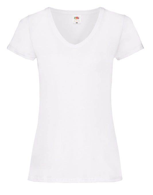 61398 FOTL Ladies Valueweight V Neck T