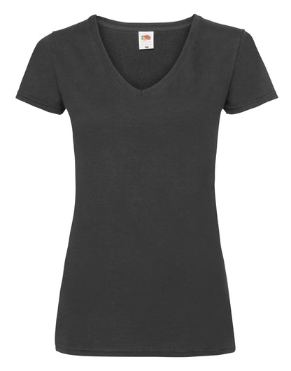 61398 FOTL Ladies Valueweight V Neck T