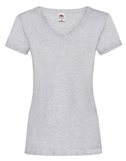61398 FOTL Ladies Valueweight V Neck T