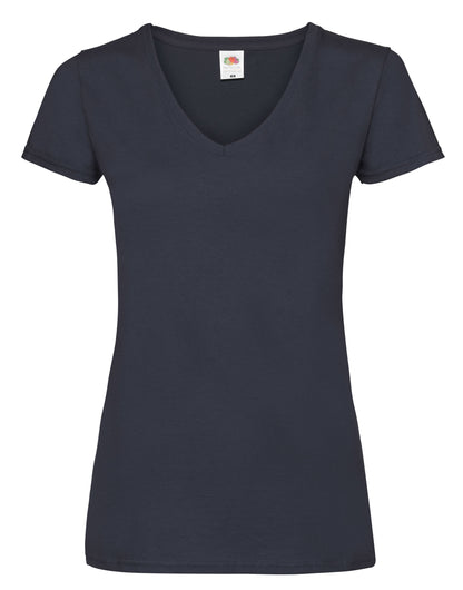 61398 FOTL Ladies Valueweight V Neck T