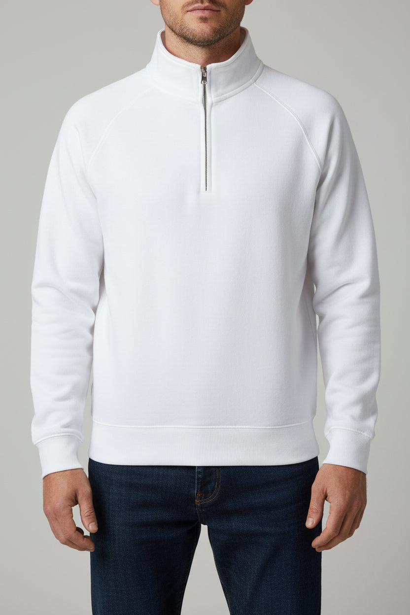 FOTL Mens Premium Zip Neck Sweat