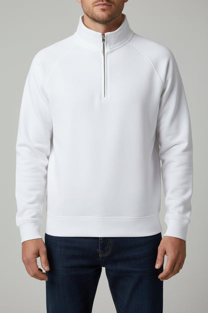 FOTL Mens Premium Zip Neck Sweat