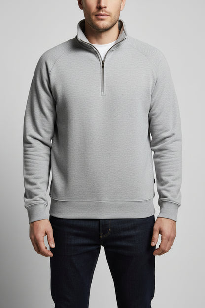 62114 FOTL Mens Classic Zip Neck Sweat