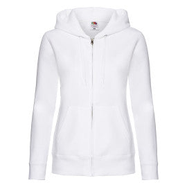 62118 FOTL Ladies Premium Hooded Sweat Jkt