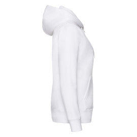 62118 FOTL Ladies Premium Hooded Sweat Jkt
