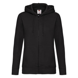 62118 FOTL Ladies Premium Hooded Sweat Jkt