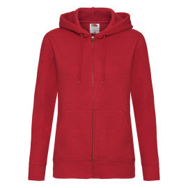 62118 FOTL Ladies Premium Hooded Sweat Jkt