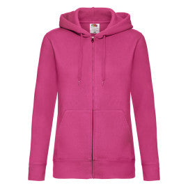 62118 FOTL Ladies Premium Hooded Sweat Jkt