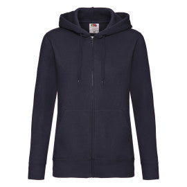 62118 FOTL Ladies Premium Hooded Sweat Jkt