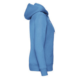 62118 FOTL Ladies Premium Hooded Sweat Jkt